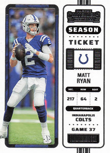 2022 Contenders Football Matt Ryan #43
