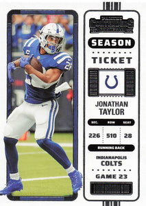 2022 Contenders Football Jonathan Taylor #44