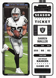 2022 Contenders Football Darren Waller #68