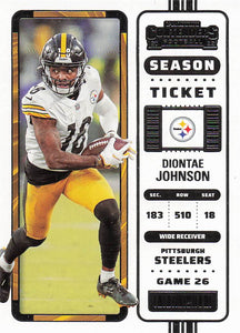 2022 Contenders Football Diontae Johnson #96