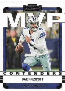 2022 Contenders Football MVP Dak Prescott #MVP-DPR