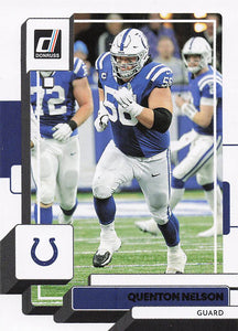 2022 Donruss Football Quenton Nelson #50