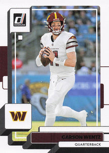 2022 Donruss Football Carson Wentz #52