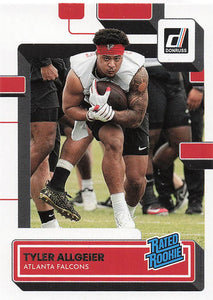 2022 Donruss Football Tyler Allgeier #344 RC