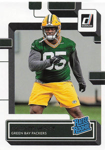 2022 Donruss Football Devonte Wyatt #360 RC