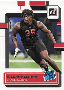 2022 Donruss Football DeAngelo Malone #386 RC