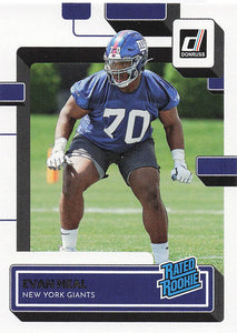 2022 Donruss Football Evan Neal #398 RC