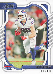 2022 Absolute Football Dawson Knox #26