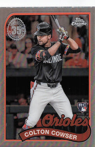 2024 Topps Chrome Update Baseball 1989 Topps Baseball Colton Cowser #89CU-15 RC
