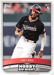 2025 Topps Hobby Rip Night James Wood #3 RC