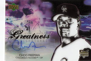 2006 Upper Deck Future Stars Clear Path to Greatness Signatures Choo Freeman #156