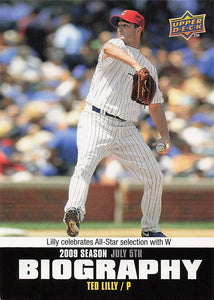 2010 Upper Deck Season Biography Ted Lilly #SB-111