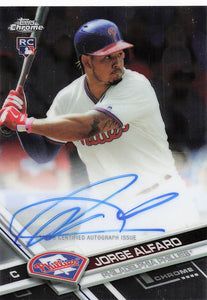 2017 Topps Chrome Rookie Autographs Jorge Alfaro #RA-JA RC