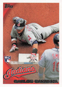 2010 Topps Update Series Carlos Santana #US-330 RC