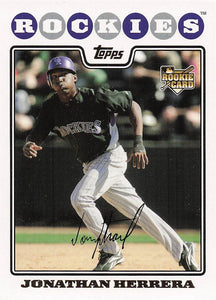 2008 Topps Updates & Highlights Jonathan Herrera #UH291 RC
