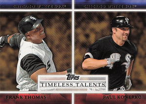 2012 Topps Timeless Talents Frank Thomas- Paul Konerko #TT-7