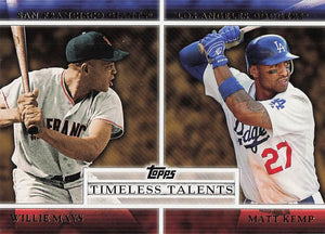 2012 Topps Timeless Talents Willie Mays - Matt Kemp #TT-4