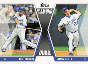 2011 Topps Update Series Diamond Duos Eric Hosmer - Danny Duffy #DD-16