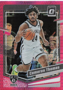 2023-24 Donruss Optic Basketball Pink Hyper Prizm Cameron Thomas #9