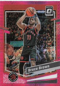 2023-24 Donruss Optic Basketball Pink Hyper Prizm Bruce Brown #39