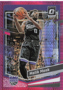 2023-24 Donruss Optic Basketball Pink Hyper Prizm Malik Monk #96