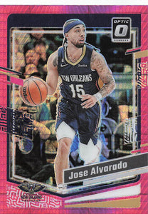 2023-24 Donruss Optic Basketball Pink Hyper Prizm Jose Alvarado #145
