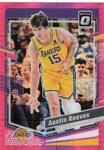 2023-24 Donruss Optic Basketball Pink Hyper Prizm Austin Reaves #160