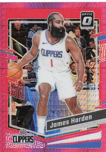 2023-24 Donruss Optic Basketball Pink Hyper Prizm James Harden #174