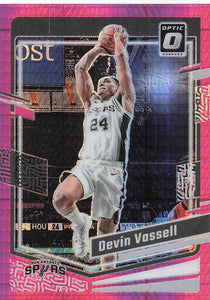 2023-24 Donruss Optic Basketball Pink Hyper Prizm Devin Vassell #184