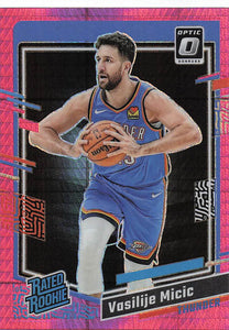2023-24 Donruss Optic Basketball Pink Hyper Prizm Vasilije Micic #208
