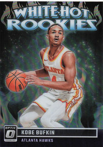 2023-24 Donruss Optic Basketball White Hot Rookies Purple Kobe Bufkin #7