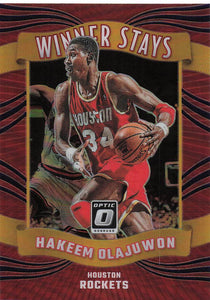 2023-24 Donruss Optic Basketball Winner Stays Purple Hakeem Olajuwon #12