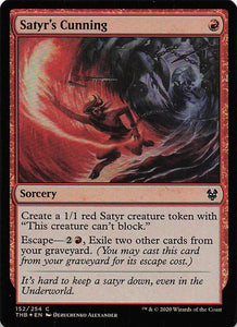 Magic The Gathering: Theros Beyond Death Foil EN: #152 Satyr's Cunning