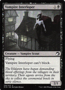 Magic The Gathering: Innistrad: Midnight Hunt EN: #125 Vampire Interloper