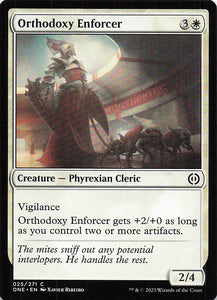 Magic The Gathering: Phyrexia: All Will Be One EN: #25 Orthodoxy Enforcer