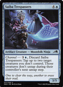 Magic The Gathering: Kamigawa: Neon Dynasty EN: #77 Saiba Trespassers