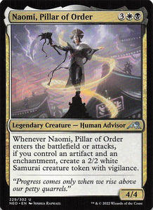 Magic The Gathering: Kamigawa: Neon Dynasty EN: #229 Naomi, Pillar of Order