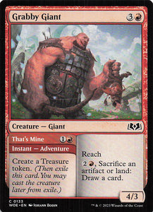 Magic The Gathering: Wilds of Eldraine EN: #133 Grabby Giant