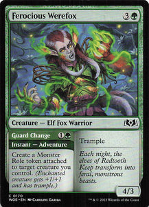 Magic The Gathering: Wilds of Eldraine EN: #170 Ferocious Werefox