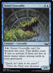 Magic The Gathering: Streets of New Capenna EN: #60 Sewer Crocodile