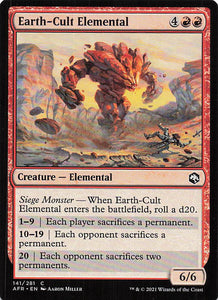 Magic The Gathering: Adventures in the Forgotten Realms EN: #141 Earth-Cult Elemental