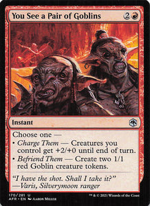 Magic The Gathering: Adventures in the Forgotten Realms EN: #170 You see a pair of Goblins