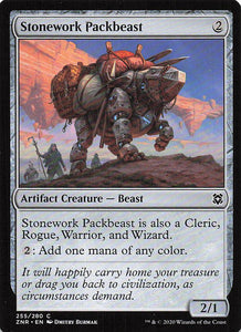 Magic The Gathering: Zendikar Rising EN: #255 Stonework Packbeast