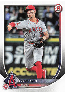2025 Bowman Baseball Zach Neto #55