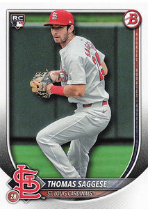 2025 Bowman Baseball Thomas Saggese #57 RC