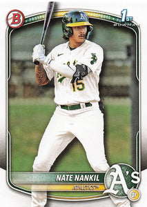 2025 Bowman Baseball Nate Nankil #BP-102