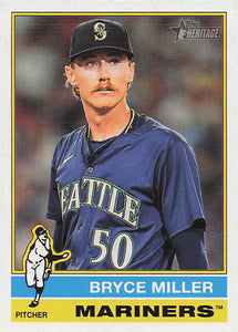 2025 Topps Heritage Baseball Bryce Miller #107