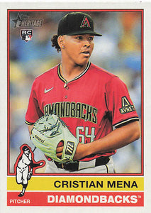 2025 Topps Heritage Baseball Cristian Mena #134 RC