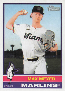 2025 Topps Heritage Baseball Max Meyer #144
