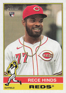 2025 Topps Heritage Baseball Rece Hinds #211 RC
